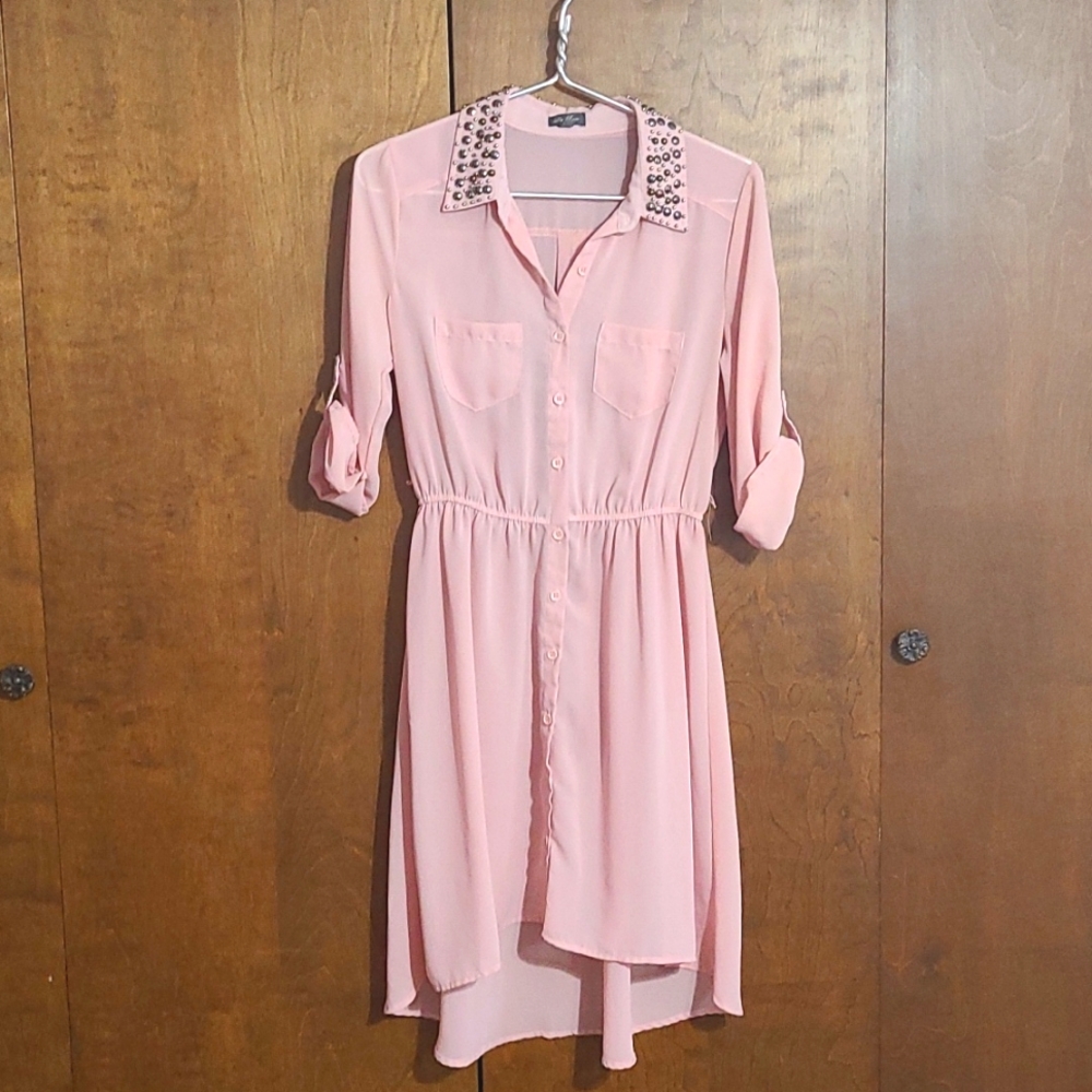 Lilly Rose sheer pink dress